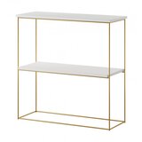 ADRK Elegantni konzolni stoli Toni s ianim postoljem - ZLATNA-BIJELA | shoptok.hr