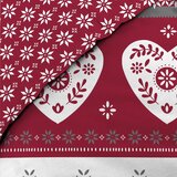Douceur d intérieur Crvena pamučna posteljina za bračni krevet/za produženi krevet 240x220 cm Alpage – | shoptok.hr