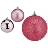  Set božićnih kuglica Roza Plastika Ø 8 cm (24 kom.) | shoptok.hr