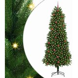  Božićno drvce s 300 LED svjetlima s stalakom Zelena 240 cm PE | shoptok.hr