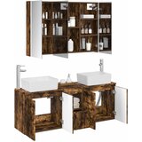  Set ormarića za kupaonicu 4 kom. Dimljeni hrast | shoptok.hr