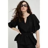 Bruuns Bazaar Bluza ženska, črna barva