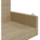  Klupa za ljuljanje bež 119 x 56 x 48 cm od poliratana | shoptok.hr