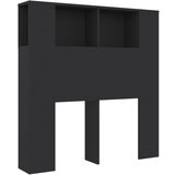 Maison Chic vzglavna omarica - nočna omarica - posteljna omarica črna 100x18,5x104,5 cm, (21705112) Cene