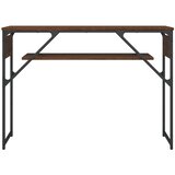  Konzolni stol s policama boja smeđeg hrasta 105x30x75 cm | shoptok.hr