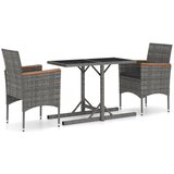  3-dijelni vrtni blagovaonski set sivi | shoptok.hr