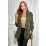 Kesi Elegant blazer with khaki lapels Cene