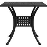  Vrtni stol crni 80x80x75 cm od lijevanog aluminija | shoptok.hr