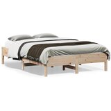 vidaXL Posteljni okvir 120x190 cm trdna borovina Cene