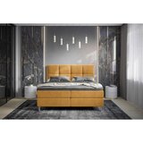 Esposa POSTELJA Z VZMETNICO 160 cm x 200 cm , tekstil oranžna, barve karija | Shoptok.si