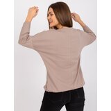 RUE PARIS Blouse-RV-BZ-7545.42P-dark beige | Shoptok.si
