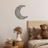 Wallity Zidna dekoracija Crescent 1, 49 x 46 cm, Crna | ePonuda.com