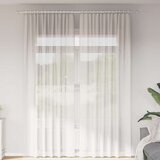 Voile zavjese s džepovima za šipke 2 kom bijele | shoptok.hr