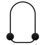 WALLXPERT metalna zidna kuka crna boja frog | ePonuda.com