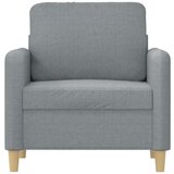  Fotelj svetlo siv 60 cm blago | Shoptok.si