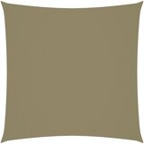 vidaXL Senčno jadro oksford blago kvadratno 7x7 m bež, (20610976) | Shoptok.si