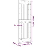  Vrata NARVIK Prirodna 70 x 210 cm Čvrsta borovina - Prirodna 70 x 210 cm Gladak dizajn | shoptok.hr
