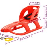 Saonice sa sjedalom crvene 102,5 x 40 x 23 cm od polipropilena | Eponuda.com
