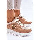 VINCEZA Women's Platform Sports Shoes Beige Aisha | Shoptok.si