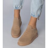 Gemre Merinsa slip-on sock sneakers in brown | Shoptok.si