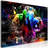  Slika - Colorful Elephants (1 Part) Wide 120x80 Cijene