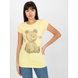 Lily Rose T-shirt-EM-TS-HS-21-531.20X-Light Yellow | Shoptok.si