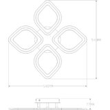Zuma line MS236040R-BK-LED prigušiva svetiljka illumia LED/30W/230V 3000-6000K crna + daljinski upravljač | Eponuda.com