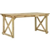 The Living Store Vrtna miza 160x79x75 cm lesena - Zunanja Jedilna Miza, (21474095) Cene
