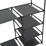  Stalak za odjeću od čelika i netkane tkanine 87x44x158 cm crni | shoptok.hr