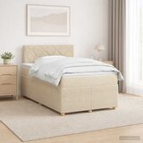  Boxspring krevet s madracem Krem 120 x 190 cm Tkanina | shoptok.hr