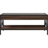  Stolić s beskonačnim LED svjetlima boja hrasta 90x50x38 cm | shoptok.hr