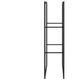 vidaXL stojalo za drva črno 55x30x116 cm jeklo | Shoptok.si