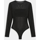 Sinsay Mrežasti body s dugim rukavima | shoptok.hr