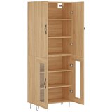  Visoka komoda hrasta sonome 69,5x34x180cm od konstruiranog drva Slike