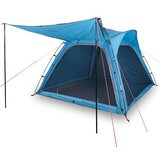 vidaXL Šotor za kampiranje za 4 osebe moder 240x221x160 cm 185T taft | Shoptok.si