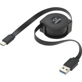 Renkforce USB kabel USB 3.2 gen. 1 (USB 3.0) USB-C® vtič\, USB-A vtič 0.80 m črna RF-4352328, (20416460) | Shoptok.si