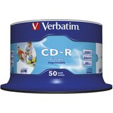  CD-R 700/80 52x vreteno AZO potiskljiv pk50 Verbatim 43438 Slike