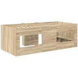  Kreveta za visoko spavanje djece 2 pcs Hrast sonoma 90 x 190 cm | Shoptok.si