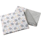 Medi Partners Quilt 55x75 + pillow 35x30 cotton + minky – Gray Hedgehogs + gray minky Cijene