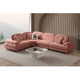 Atelier Del Sofa Aries Modular M ugaona garnitura na razvlačenje 315 × 230 cm, puder roze Cene