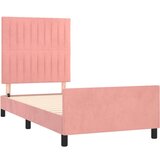  Za krevet s uzglavljem ružičasti 80x200 cm baršunasti | shoptok.hr