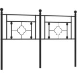 Maison Chic Kovinsko posteljno vzglavje - Vzglavna omarica črno 140 cm, (22078192) | Shoptok.si