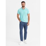 Ombre Cotton pique knit polo shirt - blue | shoptok.hr