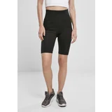 Urban Classics Ladies High Waist Branded Cycle Shorts Black/black