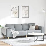  Kauč za dnevni boravak Svijetlo siva 250 x 77 x 76 cm Poliester | shoptok.hr