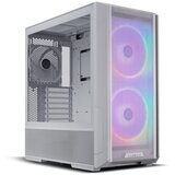 Lian Li računalniško ohišje ATX LANCOOL 216, Midi-Tower, ARGB, kaljeno steklo, belo Cene