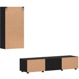  Set TV komoda s ladicama s policom Zidne Crna Konstruirano drvo | shoptok.hr