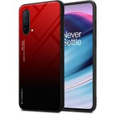 Cadorabo Ohišje, združljiv z OnePlus v rdeči barvi - črni - dvobarvni zaščitni pokrov iz silikona TPU in hrbta iz kaljenega stekla, (20593021) | Shoptok.si