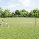 vidaXL rešetkaste žičane ograde s 13 postova 0.4x25 m galvaniziranog čelika | shoptok.hr