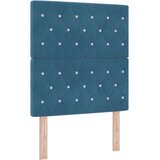  Postelja z vzmetnico z vzmetnico Temno modra 80 x 200 cm Žamet, (5000126091) | Shoptok.si